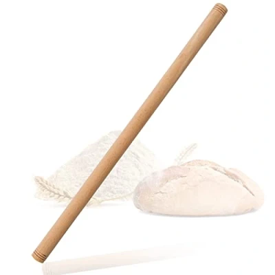 Imagen de spar home Rodillo turco tradicional de madera haya hecho a mano Oklava (50 x 2,5 cm)