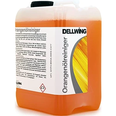 Imagen de DELLWING Limpiador concentrado de aceite naranja 2,5 l con dosificador prémium/Limpiador universal aroma cítrico para eliminar manchas