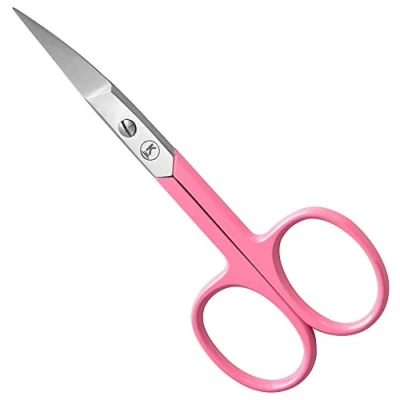 Imagen de K Pro Tijera para Uñas y manicura Profesional Curva Unisex Acero inoxidable (Rose)