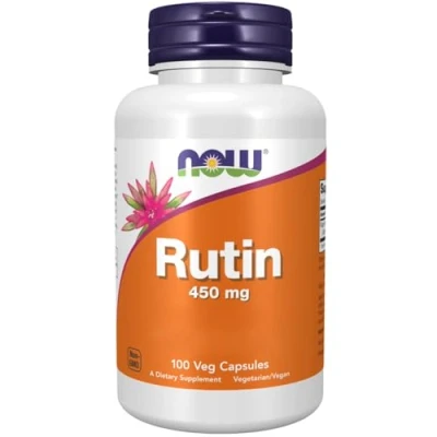Imagen de Now Foods, Rutina, 450mg, 100 Cápsulas veganas, Probado en Laboratorio, Bioflavonoide, Sin Gluten, Soja, Vegetariano