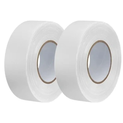 Imagen de GTSE Cinta americana blanca de 48 mm x 50 m tela resistente, adhesiva e impermeable Para reparar, fijar, agrupar, reforzar y sellar 2 rollos