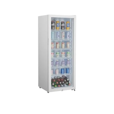 Imagen de METRO Professional Frigorífico GSC4240, nevera vertical con puerta de cristal, 237 L, blanco, 110 W, iluminación LED, 6 estantes ajustables, gastronomía, bar, restaurant, tiendas