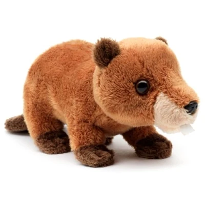 Imagen de Uni Toys Plushie de Castor, 20 cm Longitud, Peluche