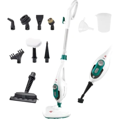 Imagen de Di4 Steamclean Multi10 Max Mopa a Vapor Multifunción 10 en 1, 1500W, Elimina 99,9% de Virus y Bacterias, Limpieza sin Químicos ni Abrasivo
