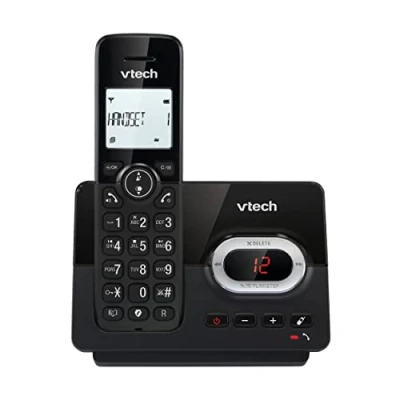 Imagen de VTech CS2050 Teléfono inalámbrico Case con contestador automático, Bloqueador de Llamadas, Refuerzo Volumen, Manos Libres, Pantalla y Teclado retroiluminados, Llamada en Espera, Modo Eco