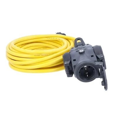 Imagen de as Schwabe 61451 regleta de PVC, triple, con 3 m cable K35 AT N07V3V3 F 3G2.5
