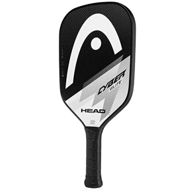 Imagen de HEAD Cyber Elite Pickleball Paddle, Superficie de Fibra Vidrio, Color Negro/Blanco, Niveles Iniciales a intermedios, 408 x 199 milímetros