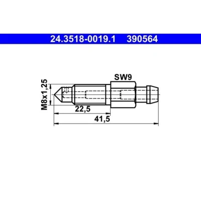 Imagen de ATE 24.3518 0019.1 Válvula/tornillo de purga aire