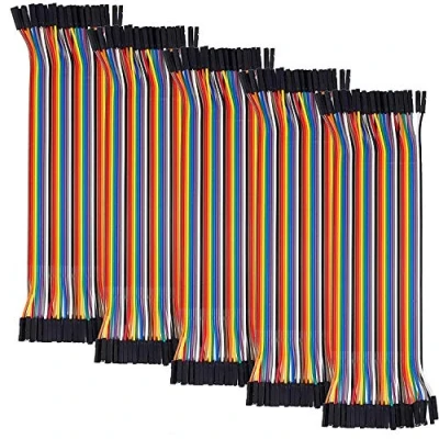 Imagen de AZDelivery 5 x Jumper Wire Cables de Puente 40 Piezas F2F Pines Hembra Compatible con Arduino y Raspberry Pi Breadboard