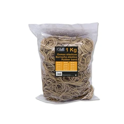 Imagen de Bismark 152110 Bolsa con gomas elásticas de 8 cm, 1 kg