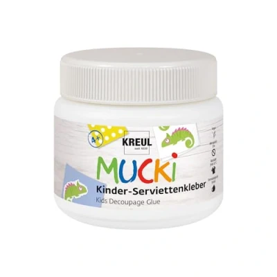 Imagen de KREUL 24391 MUCKI Adhesivo para servilletas infantiles 150 ml especial lavable la técnica de con propiedades sensibles