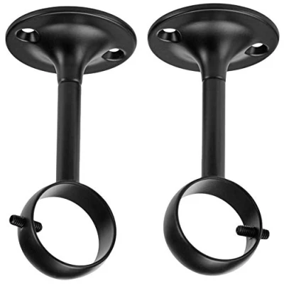 Imagen de Amazon Basics Set de 2 Soportes Ajustables Techo, 1 Paquete, Negro