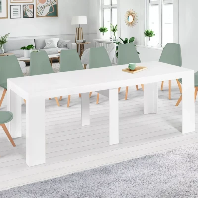 Imagen de IDMarket Orlando Mesa consola extensible (14 personas, 300 cm), color blanco