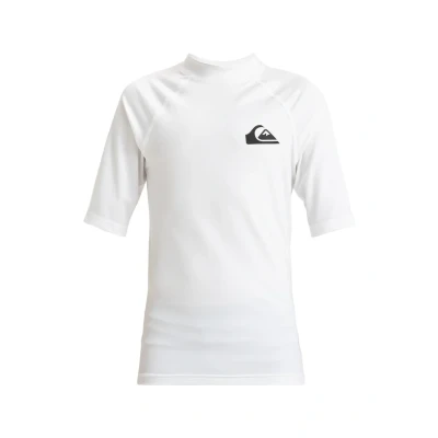 Imagen de Quiksilver Everyday UPF50 SS Camiseta de lycra/neopreno para niños, Talla: 10a, Wbb