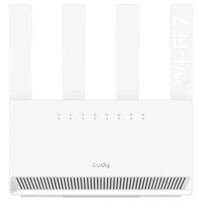 Imagen de Cudy Router Wi Fi 7 de Doble Banda BE3600, 4 Puertos Gigabit, 2.0 GHz Quad Core, Antenas, VPN Clientes y Servidor, App, Control en la Nube, WR3600E