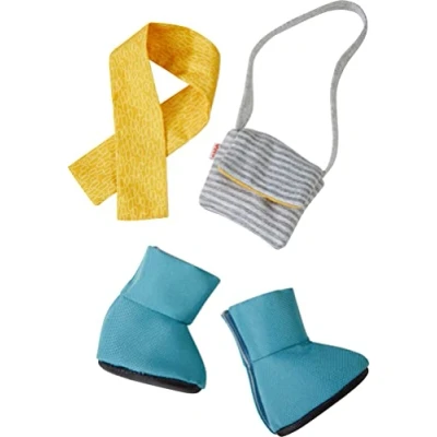Imagen de HABA 306579 Juego de Ropa Accesorios, Accesorios para muñecas a Partir 1,5 años, Multicolor