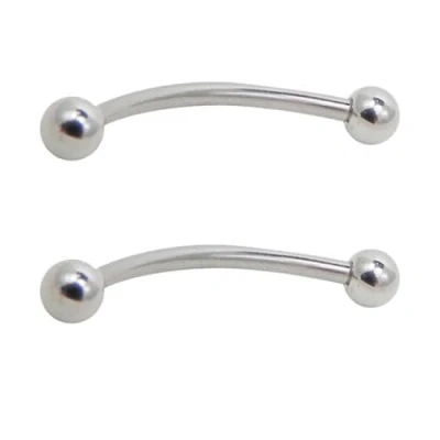 Imagen de DENI 2 piercings para la punta de lengua, largo barra 13mm y grosor 1,2mm, antialergico