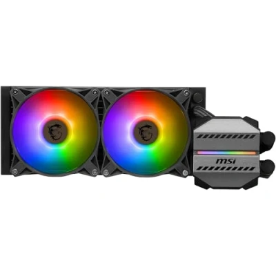 Imagen de MSI MAG CORELIQUID M240 AIO CPU refrigeración líquida 12 vías Split Flow de por agua, tubos a prueba evaporación, Soporta socket mainsteam como AM5 y 1700.