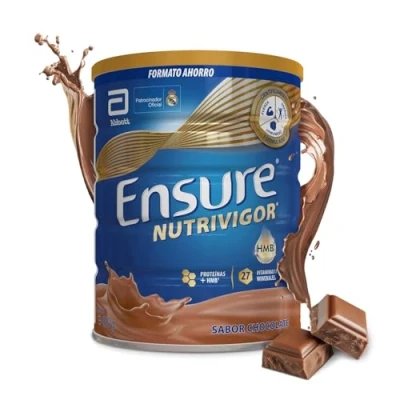 Imagen de Ensure Nutrivigor Complemento Alimenticio para Adultos, con HMB, Proteínas, Vitaminas y Minerales, como el Calcio Sabor Chocolate 850 g