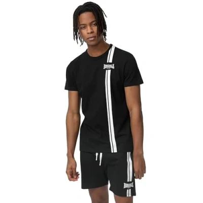 Imagen de Lonsdale Inverbroom Camiseta DE Ocio, Blanco/Negro, M para Hombre