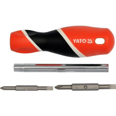 Imagen de YATO YT 25971 Destornillador de puntas 5.0, 6.0, PH1, PH2 ranurada, estrella (PH)