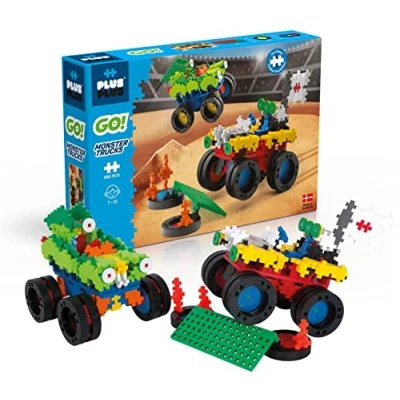Imagen de PLUS MÁS GO! Monster Trucks PP7014 600 Piezas