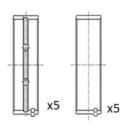 Imagen de Cojinete de cigüeñal FAI AutoParts BM1011 025