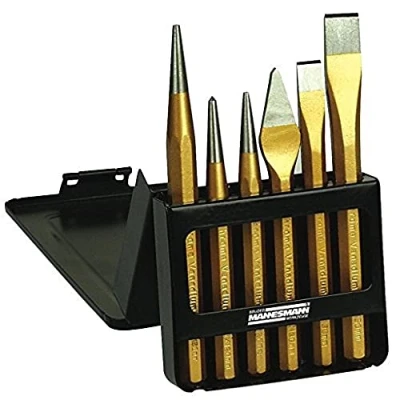 Imagen de Mannesmann Pin Punch Set with CV Chisel (6 Pieces)
