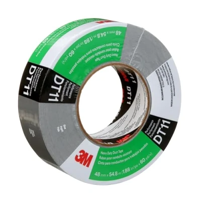 Imagen de 3M Cinta americana extrafuerte DT11, Plata, 48 mm x 55 m, 0.28 mm, envueltos individualmente