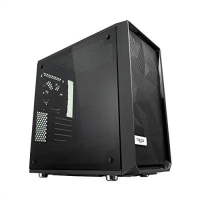 Imagen de Fractal Design Meshify C Mini ,Compact Tower Computer Case ,mATX Layout ,Airflow/Cooling ,2X Fans Included ,PSU Shroud ,Modular Interior ,Water,Cooling Ready ,USB3.0 ,Tempered Glass ,Blackout