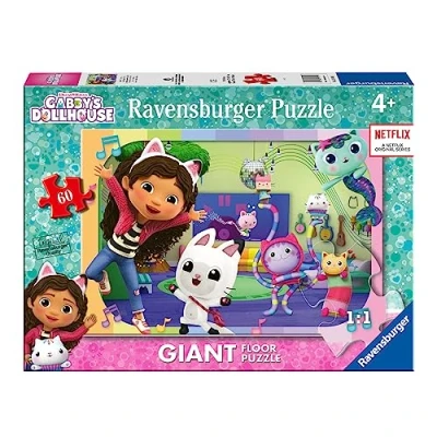 Imagen de Ravensburger Puzzle Gabby&#039;s Dollhouse, Colección 60 Giant Suelo, Piezas, para Niños, Edad Recomendada 4+ Años