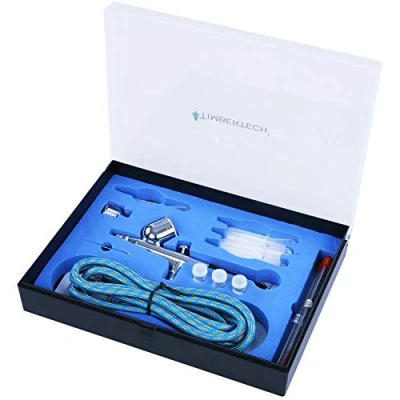Imagen de Timbertech ABPST01 Kit de aerógrafo Incluye Adaptador, Manguera, boquillas y Agujas