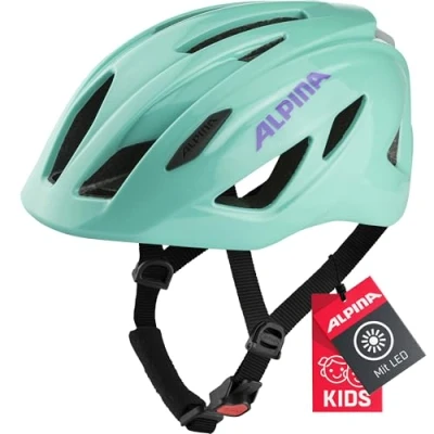 Imagen de ALPINA Pico Flash Casco de Ciclismo, Unisex Kids, Turqouise Gloss, 50 55