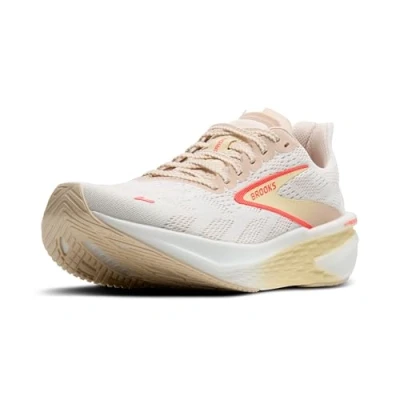 Imagen de BROOKS Hyperion 2, Sneaker Mujer, Blanco/Melocotón/Coral, 37.5 EU