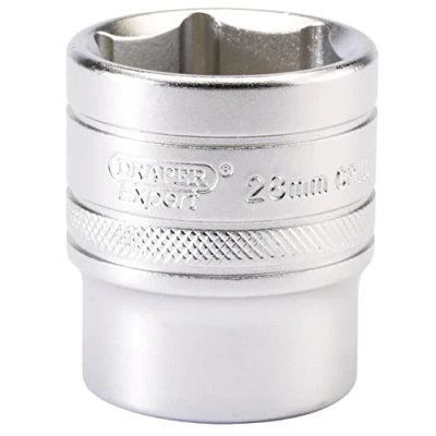 Imagen de Draper H MM/MS 1/2 &quot;Square Drive 6 Punto Metric Socket (28 mm), color azul