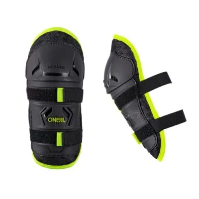Imagen de O&#039;Neal Peewee Knee Guard Neon Yellow M/L Protecciones Bicicleta, Negro, M