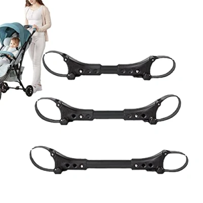Imagen de JINGAN Conector para cochecito gemelo,cochecito doble universal duradero Adaptador conexión gemelo longitud ajustable Accesorio exterior niños pequeños