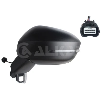 Imagen de Espejo retrovisor Alkar 9041764 izquierda imprimado eléctrico convexo para vehíc. con volante a la