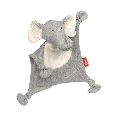 Imagen de Sigikid 39808 Pañuelo para bebé (26 cm), diseño de Elefante, Color Gris