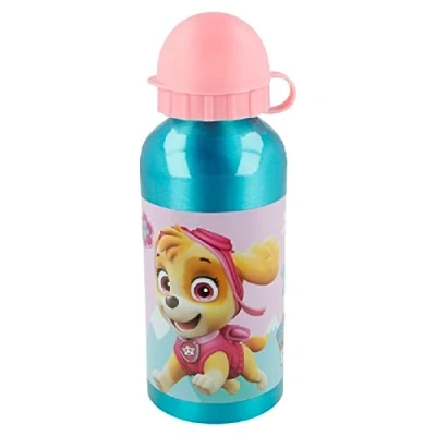 Imagen de ALMACENESADAN 4773; Botella aluminio 400ml Patrulla canina, Paw patro, skye y everest; sin BPA.