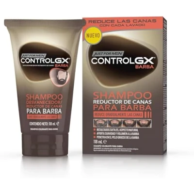 Imagen de Just For Men Control Gx Reductor De Canas Champu Para Barba 1 Tubo 118 Ml