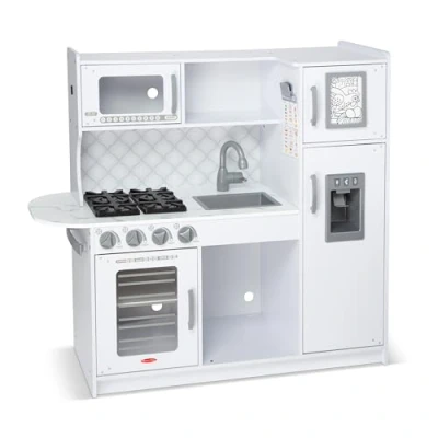 Imagen de Melissa &amp; Doug Cocina de Chef, Blanco, Juguete Madera para Juegos Imitación, Juego Infantil Cocina, Niños en Edad Aprender a Andar y Edades partir 3 Años