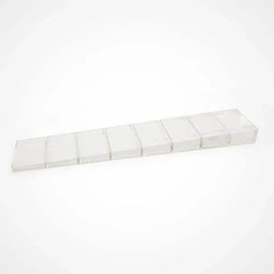 Imagen de 25 x cuñas para muebles/calces de compensación plástico con puntos rotura integrados Sossai® MKB 100 Color : Transparente