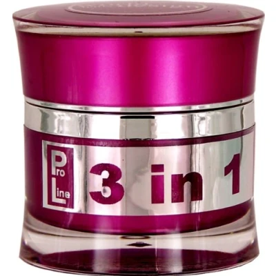 Imagen de Gel UV ProLine de World of Nails, transparente para uñas 3 en 1, viscosa gruesa, bote rosa 15 ml