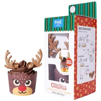 Imagen de PME Navidad Kit de Decoración para Cupcakes Renos (Set 6)