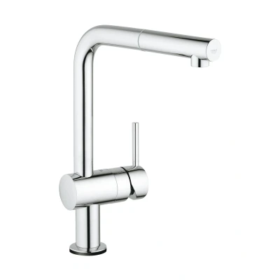 Imagen de Grohe Minta Touch Grifo de cocina monomando, caño alto en L, giratorio 360, cabezal extraíble hacia fuera (31360001)