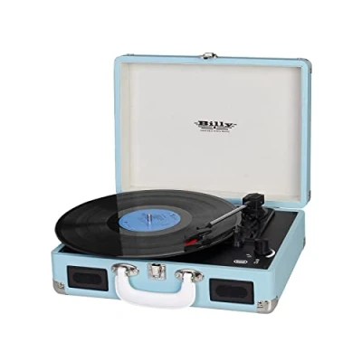 Imagen de Trevi Tocadiscos de Audio estéreo portátil Billy AUX IN RCA