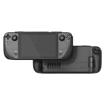Imagen de Skull &amp; Co. GripCase SD for Steam Deck and OLED: A Soft Protective Case with Textured Grips Full Protection Stand, Shock Absorption Non Slip Anti Scratch Cover Design Black