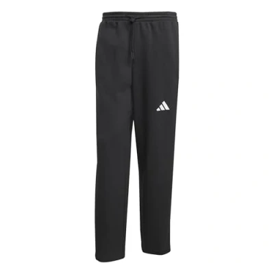 Imagen de adidas Hombre Essentials Three Stripes Fleece Wide Leg Pant, Black/White, XXL