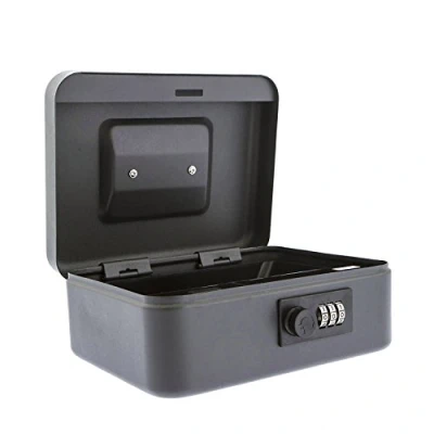 Imagen de Sterling Locks Caja de caudales cifrada (20 cm) [Importado Reino Unido] Negro